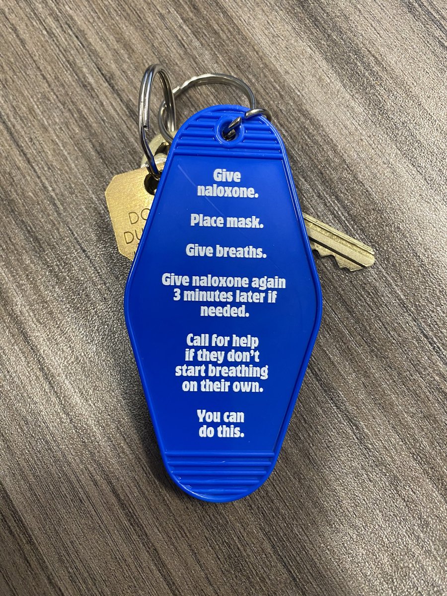 New keychain for the work keys. #nalaxone #harmreduction #nalaxonesaveslives