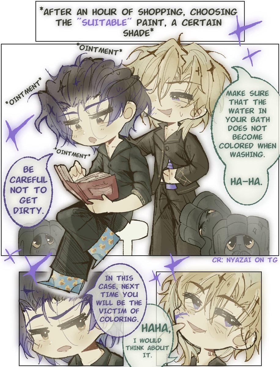 nyazai_art's tweet image. well... I'm bad at comics, so there may be flaws.
#aventio #ratiorine #HonkaiStarRail
