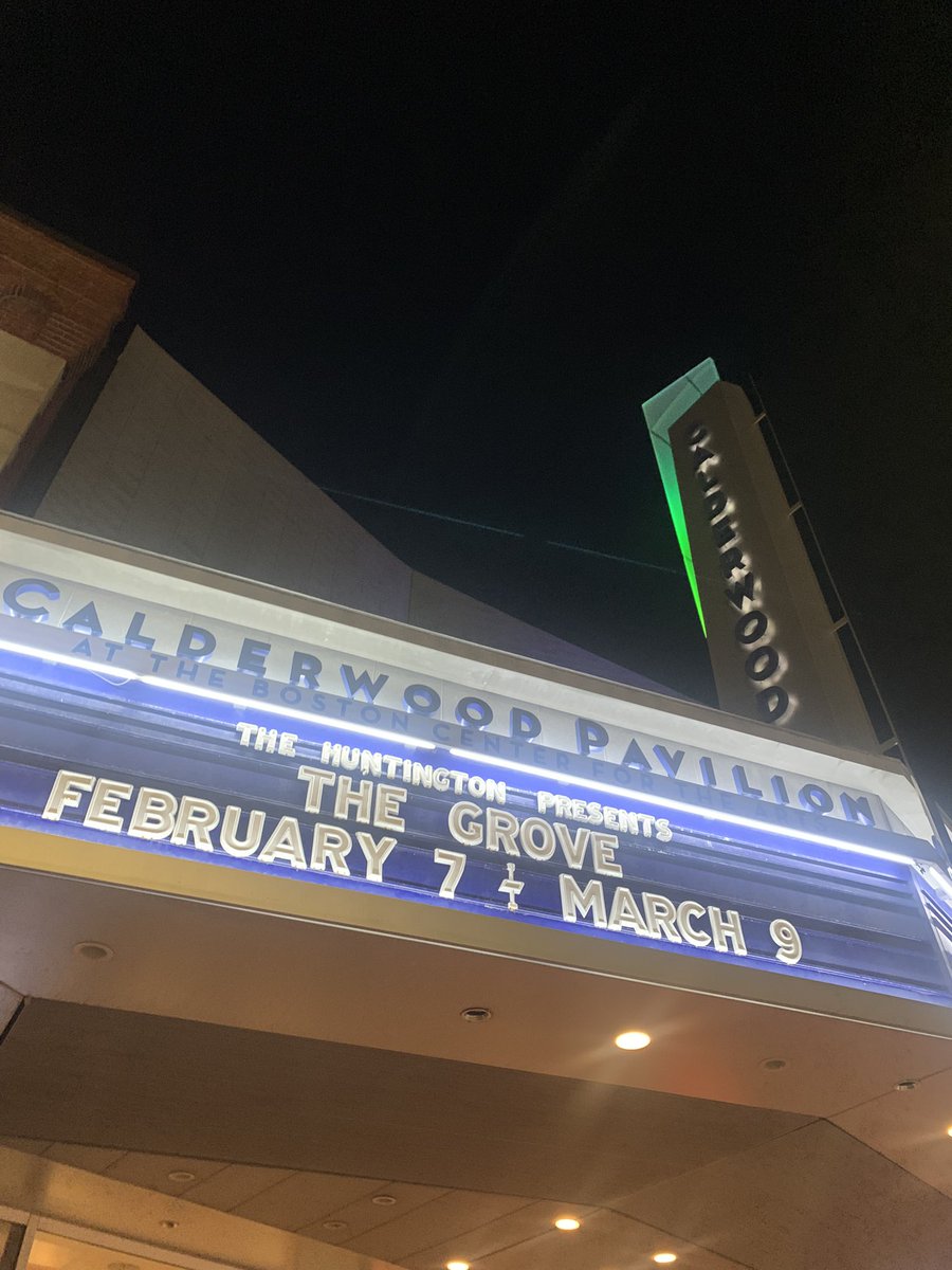 SarahGVincent's tweet photo. For Galentine’s, went to the Calderwood Pavilion @huntington in Boston to see The Grove, 2 of 9 in Boston’s Ufot Family Cycle, by #MfonisoUdofia &amp; directed by #AwoyeTimpo. I’m so sad that I missed the 1st one! #AbigailCOnwunali https://t.co/Evr8zuJxi1