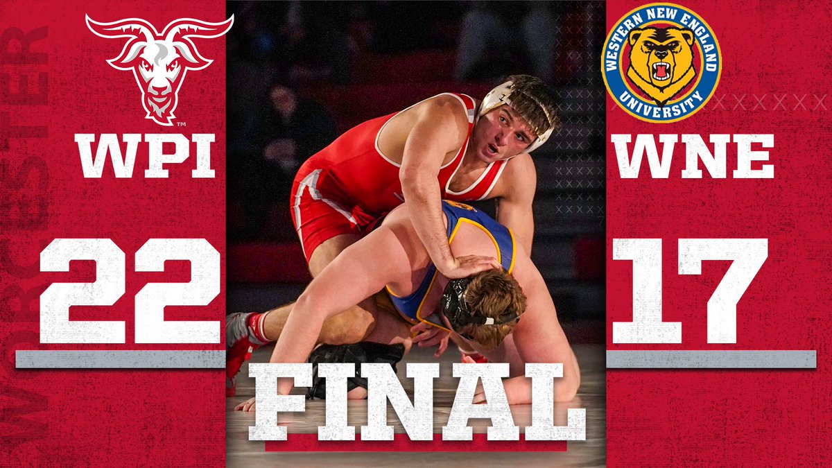 WPIAthletics's tweet photo. WPI WINS!
WPI WINS!
WPI WINS!

@WPIWrestling rallies back for the \/\/ over Western New England 👏

Results ⤵️
📊-https://t.co/2Qg2CsCTTc

🤼‍♂️x🐐
#GoatNation #d3wrestle https://t.co/gkcR5dCkdh