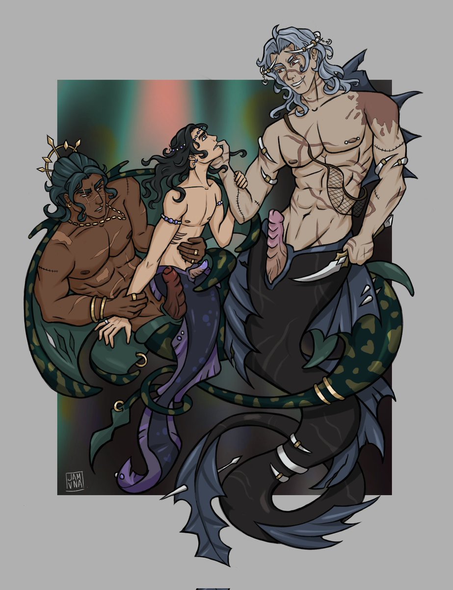 jamvna's tweet image. Valentine&apos;s Day art for the very special @jormun_gandr 🥺💖 I hope you like this seafood sandwich, ft. Prof Zandik and Zenith (@/nova_2am&apos;s segment)

#dottore #pantalone #segmentoc