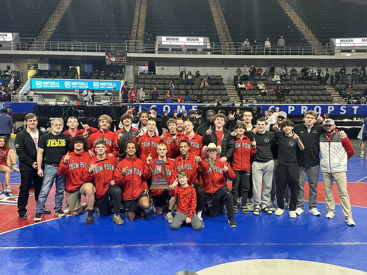 2025 Men’s Wrestling State Champions! Congrats to <a href="/Thompsonwrestle/">ThompsonWrestle</a> on a great year &amp; another state title!