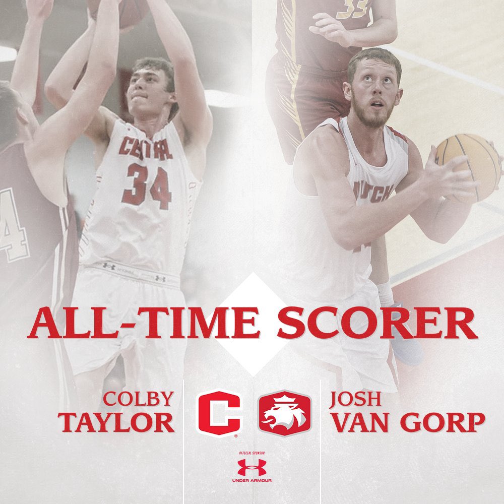 2 of the best to ever do it! 

Congratulations to Josh Van Gorp on becoming the All-Time Leading Scorer in Central Basketball history!