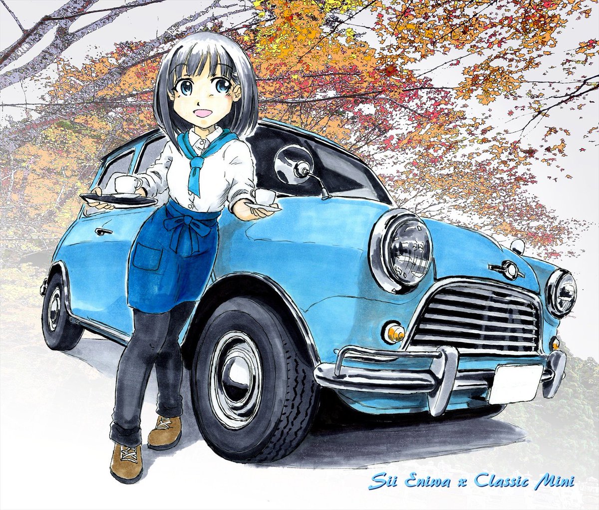「おはようございます #似合う色の日」|西宮真琴のイラスト