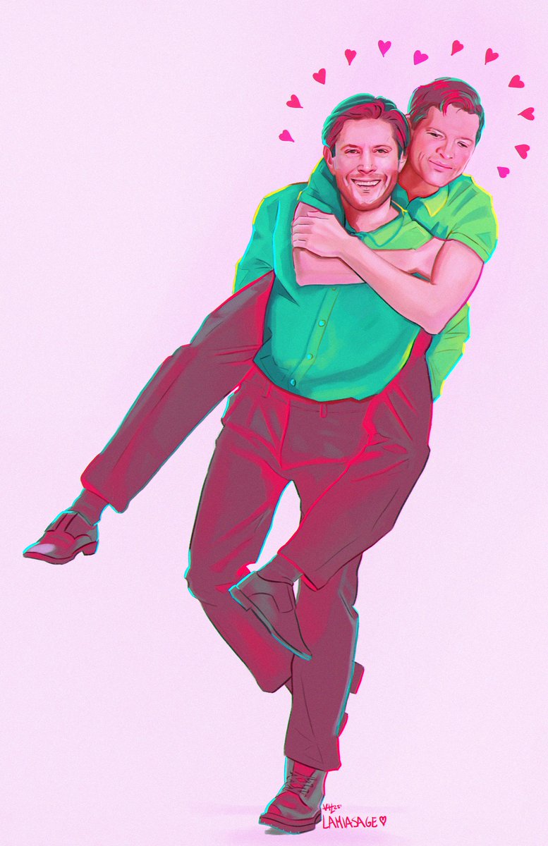 LamiaSage's tweet photo. Happy belated Valentine's Day! Look at those cuties celebrating 💕
#destiel #supernatural https://t.co/lExSgRBYye