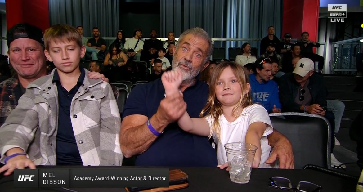 Mel Gibson at UFC Fight Night #UFCVegas102