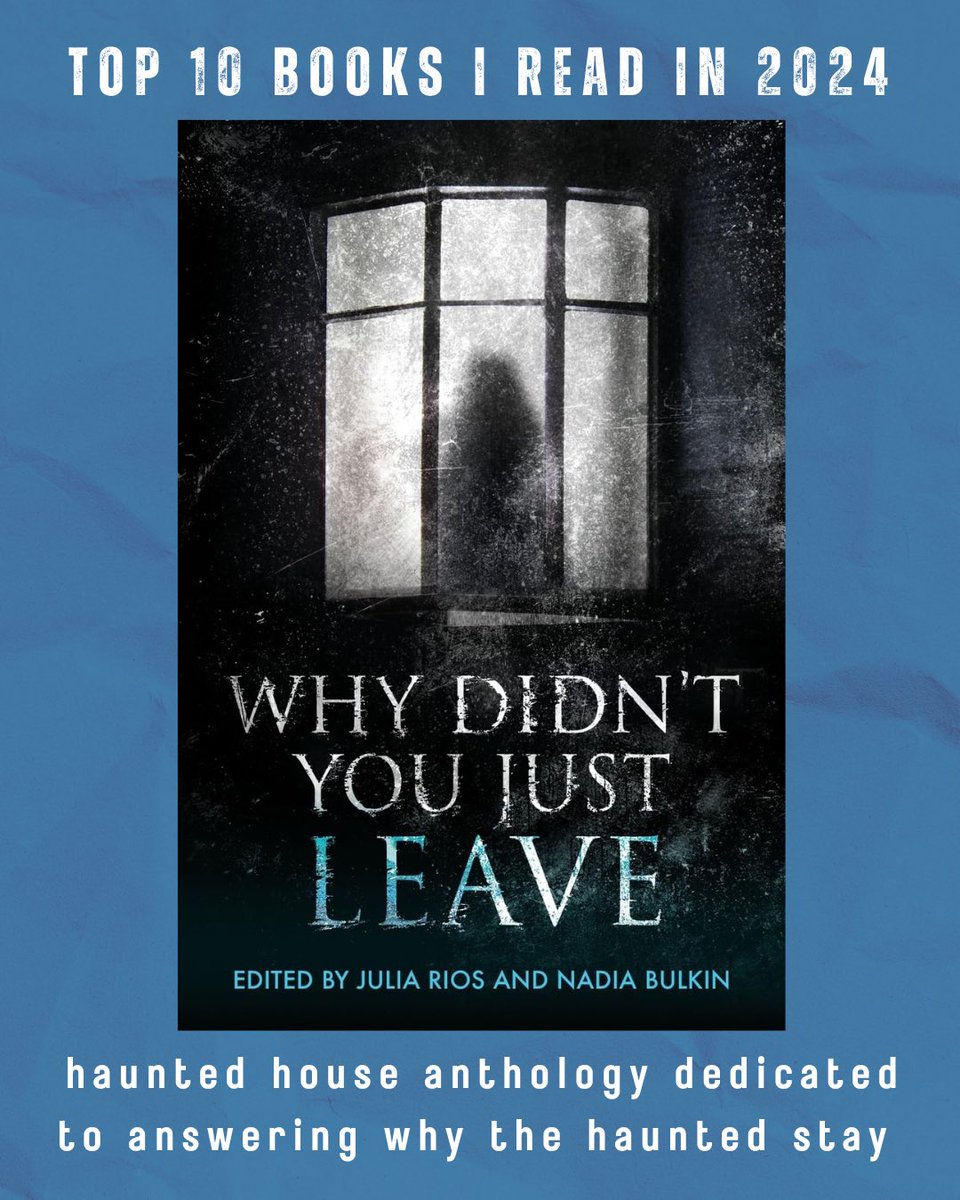 Íde 🔮👽🎹 Hennessy (she/they) (@ahennessyvsop) on Twitter photo 📚💀🚀My 10 favorite books I read last year: a thread in no particular order... #amreading #NewBooks #booklover #horror
📖Why Didn't You Just Leave? edited by <a href="/omgjulia/">Julia Rios</a> & <a href="/nadiabulkin/">Nadia Bulkin</a> : the eternal haunted house question, answered 📚💀🚀My 10 favorite books I read last year: a thread in no particular order... #amreading #NewBooks #booklover #horror
📖Why Didn't You Just Leave? edited by <a href="/omgjulia/">Julia Rios</a> & <a href="/nadiabulkin/">Nadia Bulkin</a> : the eternal haunted house question, answered
