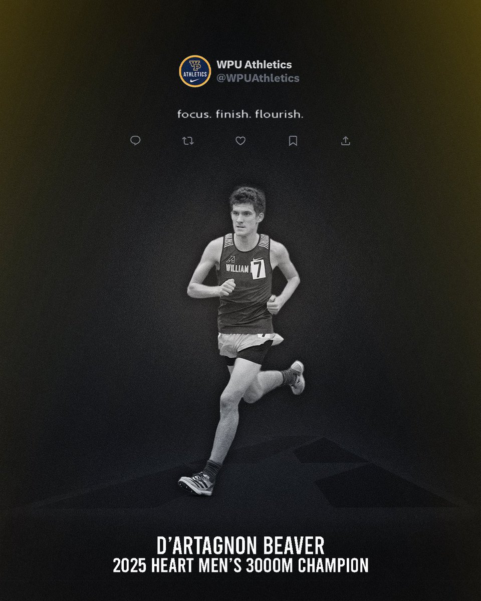 Another gold for D’Artagnon Beaver as he clinches first place in the 3000-meter at the Heart Championship!