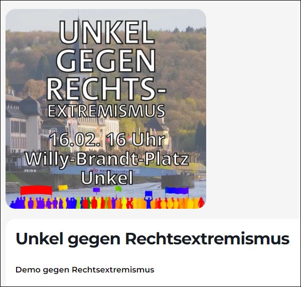 Kl_Stone's tweet photo. 21/27
#WirSindDieBrandmauer #tdgr
#Unkel, Willy-Brand-Platz, 16:00 Uhr https://t.co/l39p1FzwoJ
