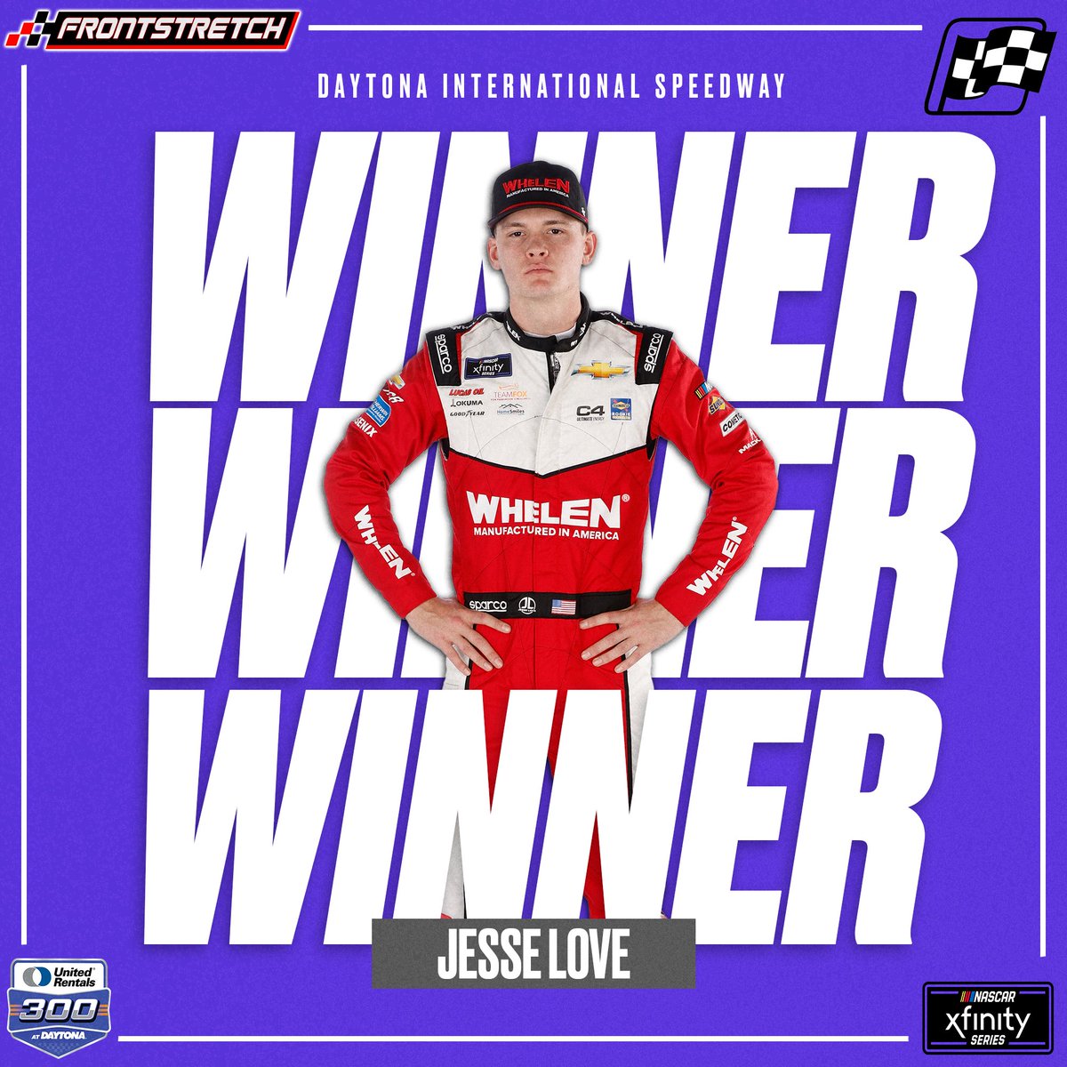 Frontstretch (@frontstretch) on Twitter photo 🏁<a href="/jesselovejr1/">jesse love jr</a> survives a wild Daytona finish to bring home the checkered flag 🏁
#NASCAR 🏁<a href="/jesselovejr1/">jesse love jr</a> survives a wild Daytona finish to bring home the checkered flag 🏁
#NASCAR