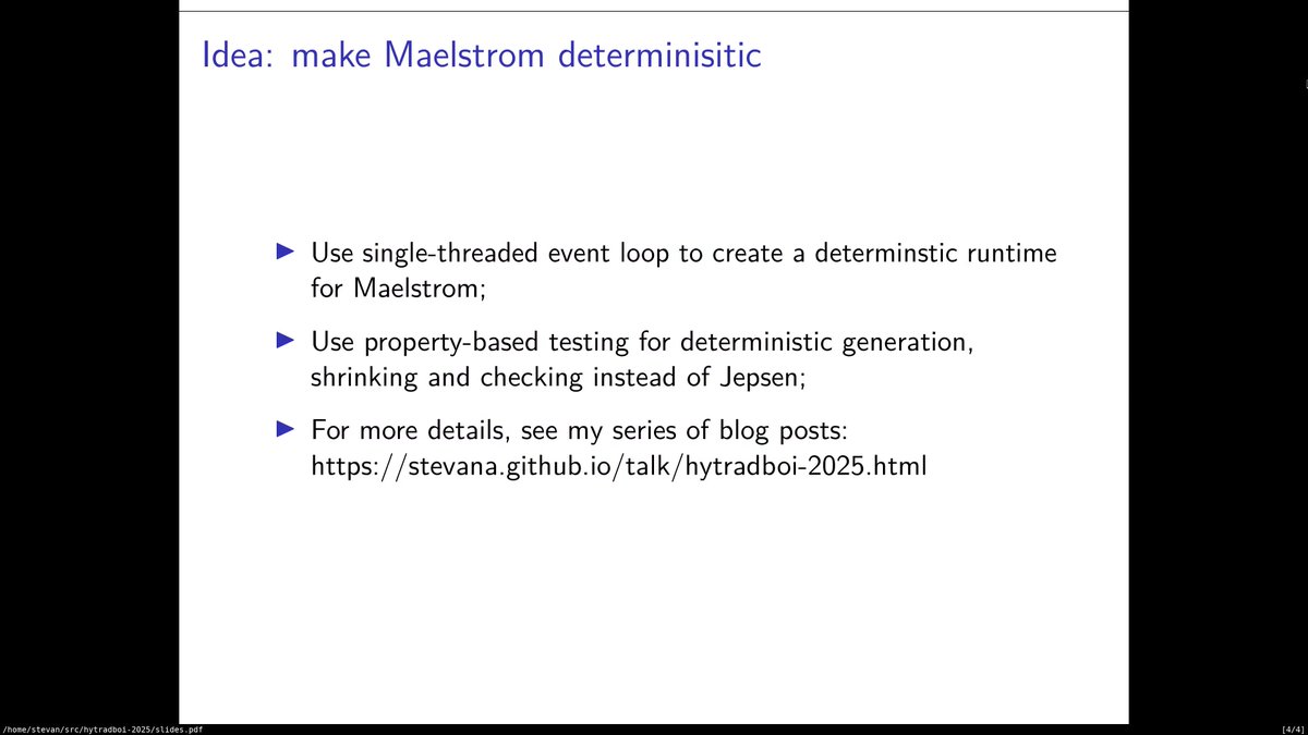 Lightning talk #7: "Language agnostic simulation testing on a budget" by Stevan A