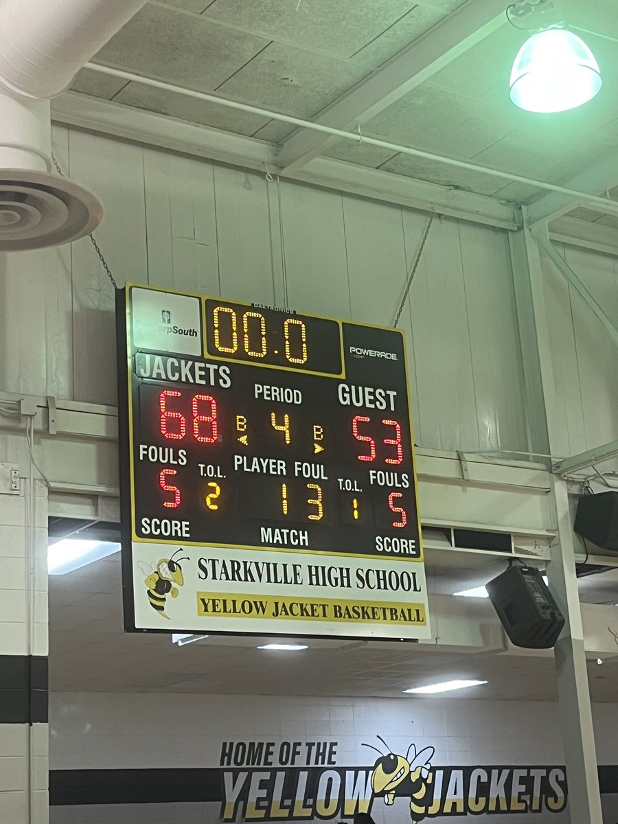 Final 

Starkville 68

Desoto Central 53

#SSPHoops