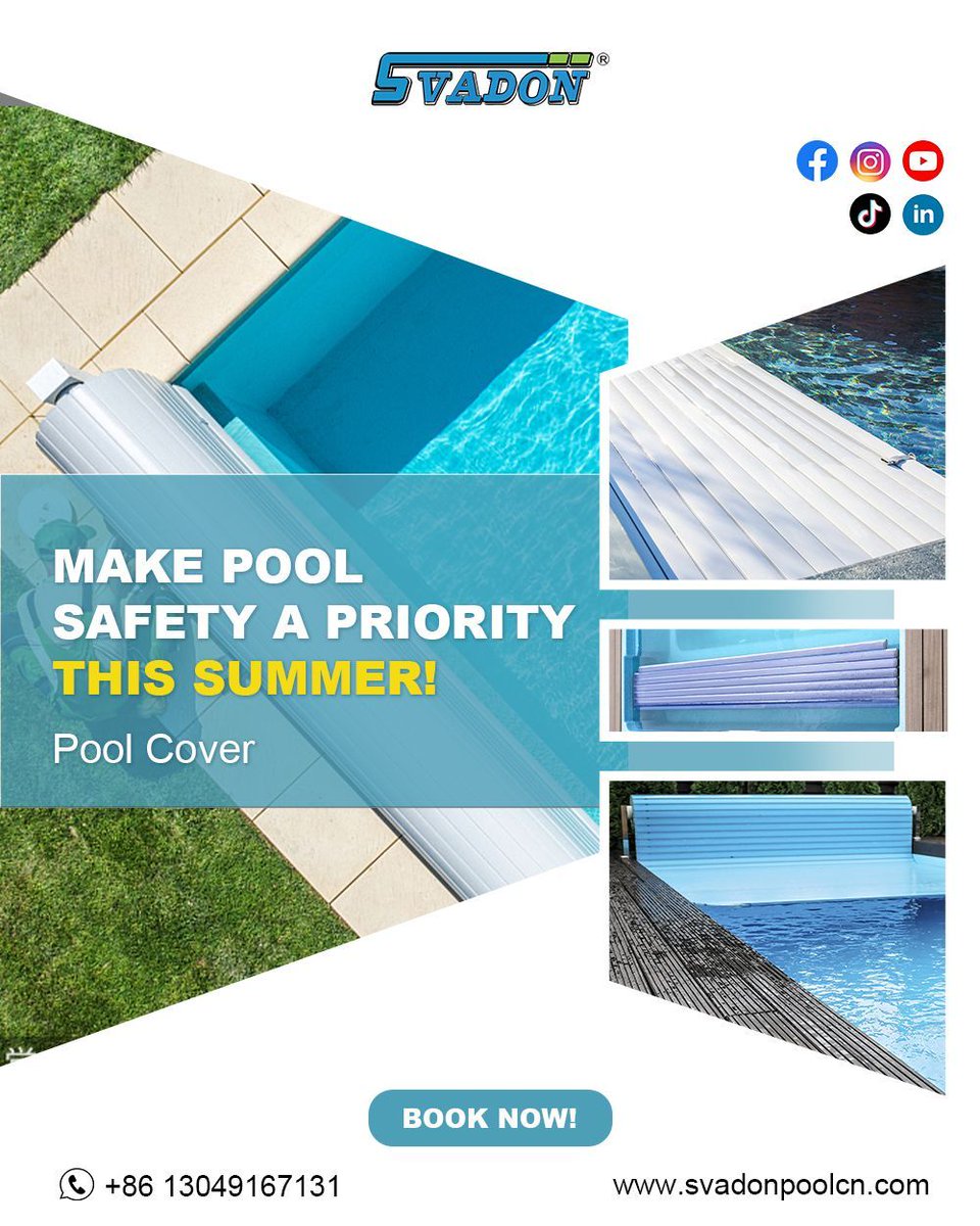 Svadonpool_Lico's tweet image. Svadon Swimming Pool Cover

✅ Oxidation resistance
✅ Corrosion resistance
✅ Energy saving and heat retention
✅ Dust proof and save cleaning time 

#swimmingpoolcover #poolcoverstrip #automaticpoolcover #piscinacover #svadon