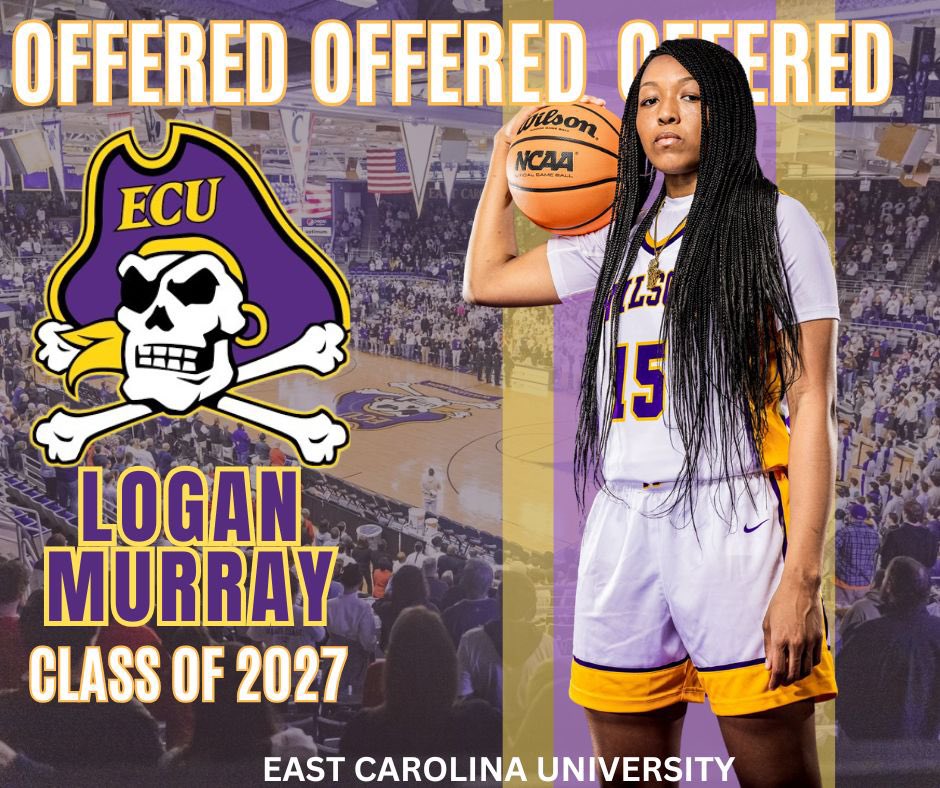Logan Murray (@loloballer15) on Twitter photo After a great unofficial visit At East Carolina University I would like to graciously thank Coach Kim McNeill for extending an official offer to me. Blessed beyond measure. 😇 #basketball <a href="/CoachMajor_SC/">Coach Major</a> <a href="/palmetto76erawe/">Palmetto 76ers/Aja Wilson Elite</a> <a href="/PGH_SCarolina/">Prep Girls Hoops South Carolina</a> <a href="/MMBR_CoachGBell/">Major Movez Basketball Review #MMBR</a> <a href="/DJT11030/">Dominque Thompson, CAA, MS</a> <a href="/tigers_wilson/">Wilson Tigers Athletics</a> After a great unofficial visit At East Carolina University I would like to graciously thank Coach Kim McNeill for extending an official offer to me. Blessed beyond measure. 😇 #basketball <a href="/CoachMajor_SC/">Coach Major</a> <a href="/palmetto76erawe/">Palmetto 76ers/Aja Wilson Elite</a> <a href="/PGH_SCarolina/">Prep Girls Hoops South Carolina</a> <a href="/MMBR_CoachGBell/">Major Movez Basketball Review #MMBR</a> <a href="/DJT11030/">Dominque Thompson, CAA, MS</a> <a href="/tigers_wilson/">Wilson Tigers Athletics</a>