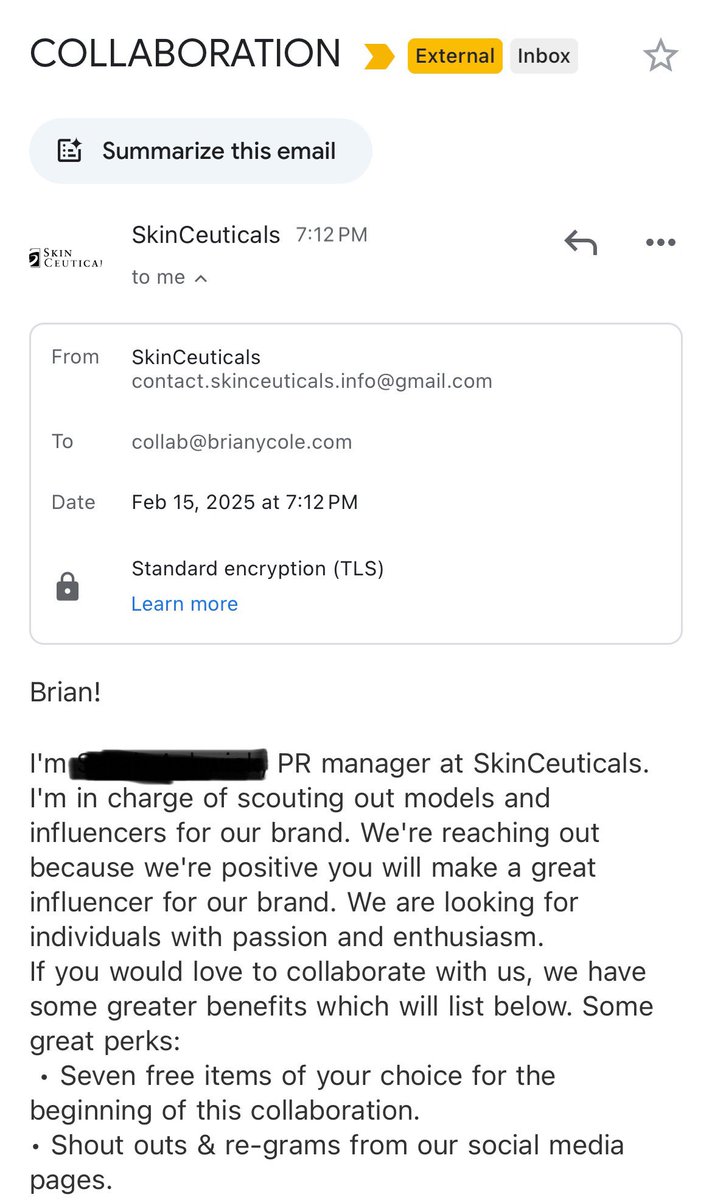 These fake emails/scammers do too much.

Because who is Brian????

Ma’am, that is not my name. 😐