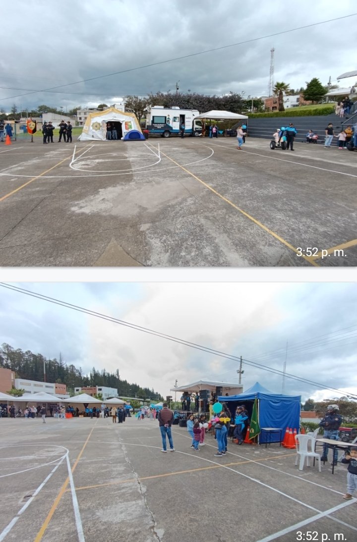 jcarreraandrade's tweet photo. Por eso estamos como estamos. Los que quieren trabajar reclaman. Los obligan a ir a feria organizada por Secretaría de Seguridad en cuartel de metropolitanos de @MunicipioQuito y más de 90 agentes deben ir a feria a la que no va nadie y las calles sin seguridad. Quito frito. https://t.co/MZZcxShdMh
