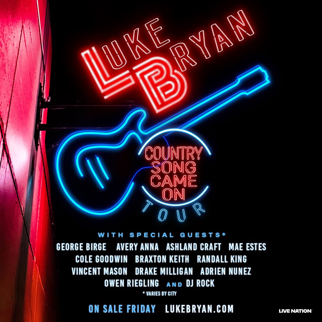 Excited for our gal, <a href="/maekestes/">Mae Estes</a> heading out on tour with @LukeBryan this summer! ❤️

Be sure to learn more about her specific tour dates on the #CountrySongCameOnTour! 

Read here: thecmbeat.com/2025/02/14/ark…