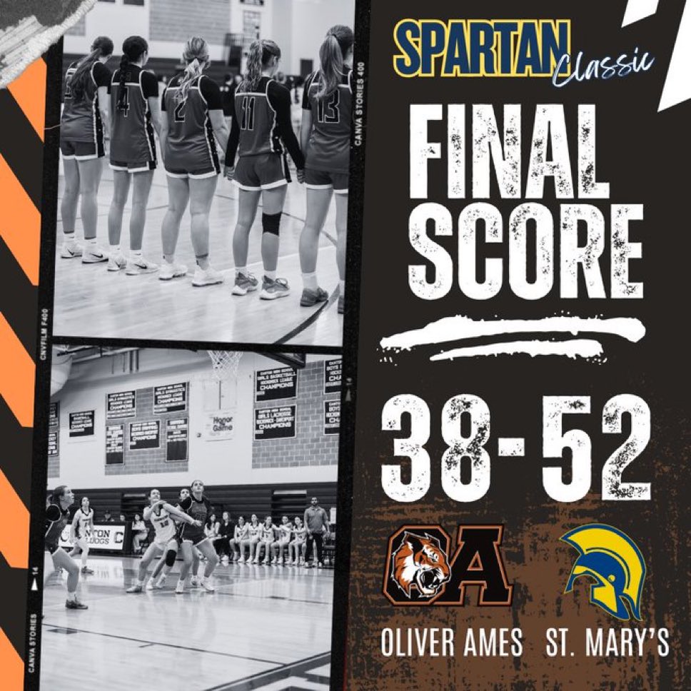 Varsity Final
2025 <a href="/spartan_classic/">Spartan Classic Lynn, MA</a>

St. Mary’s 52
Oliver Ames 38

Horsman 20pts 5reb, Gamble 11pts 8reb, Swanson 2pts 11reb

🐅🏀
<a href="/OAHSTigersports/">Oliver Ames Athletics</a> <a href="/HockomockSports/">HockomockSports</a> <a href="/BrocktonSports/">Brockton Enterprise sports</a> <a href="/GlobeSchools/">Boston Globe Schools</a> <a href="/TrevorHass/">Trevor Hass</a> <a href="/BostonHeraldHS/">Danny Ventura</a> <a href="/boosters_oa/">OA Basketball Boosters</a>