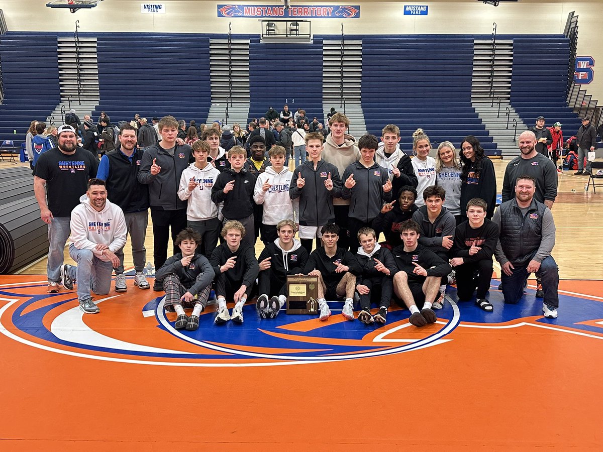 SHS Activities (@wfmustangad) on Twitter photo The Sheyenne Mustangs are EDC Champions! <a href="/WFSheyenneWR/">Sheyenne Wrestling</a> had three individual champions and five runner-ups. Time to get back to the Stable and get ready for state on Thursday! #stablemade The Sheyenne Mustangs are EDC Champions! <a href="/WFSheyenneWR/">Sheyenne Wrestling</a> had three individual champions and five runner-ups. Time to get back to the Stable and get ready for state on Thursday! #stablemade