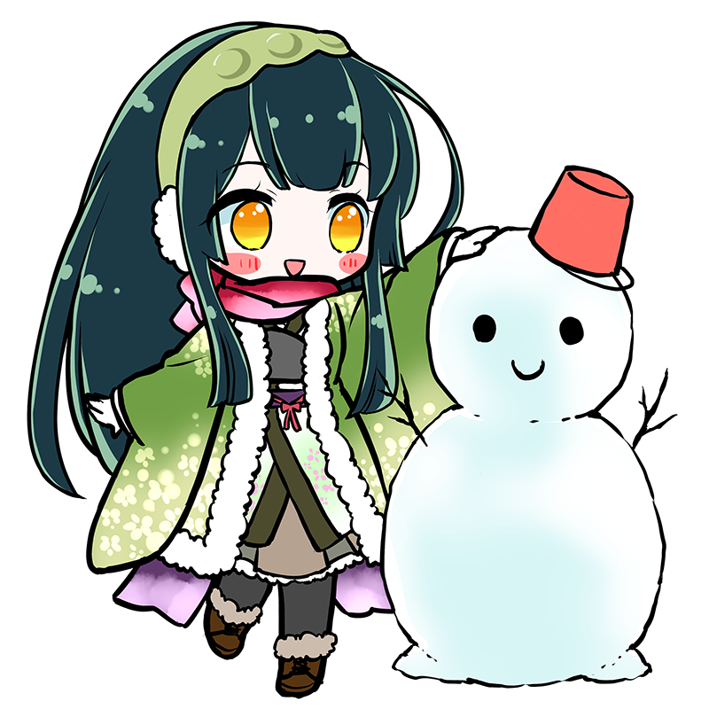 東北ずん子 「寒いときは寒い遊びができますね(」*'∇`)」 #冬服」|東北ずん子🫛ずんだもん🫛公式のイラスト