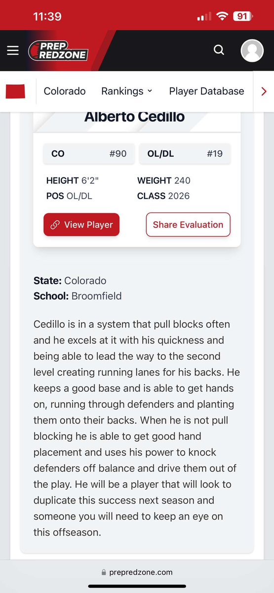 Thank you to <a href="/PrepRedzoneCO/">Prep Redzone Colorado</a> for the amazing write up. Can’t wait for my senior year! Thank you to all my coaches who have been helping me develop as a man and player! <a href="/CShafferCoach/">Cole Shaffer</a> <a href="/CoachOBrien/">Robert O'Brien</a> <a href="/CoachJimmyZech/">Jimmy Zechmann</a> <a href="/BroomfieldFtbl/">Broomfield Eagles Football</a>