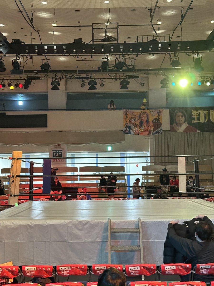 michiosannnn's tweet photo. 今日はここから🦖🔥

#我が名は
#ウナギ・サヤカ
#里村明衣子 https://t.co/TIUa04QmT1