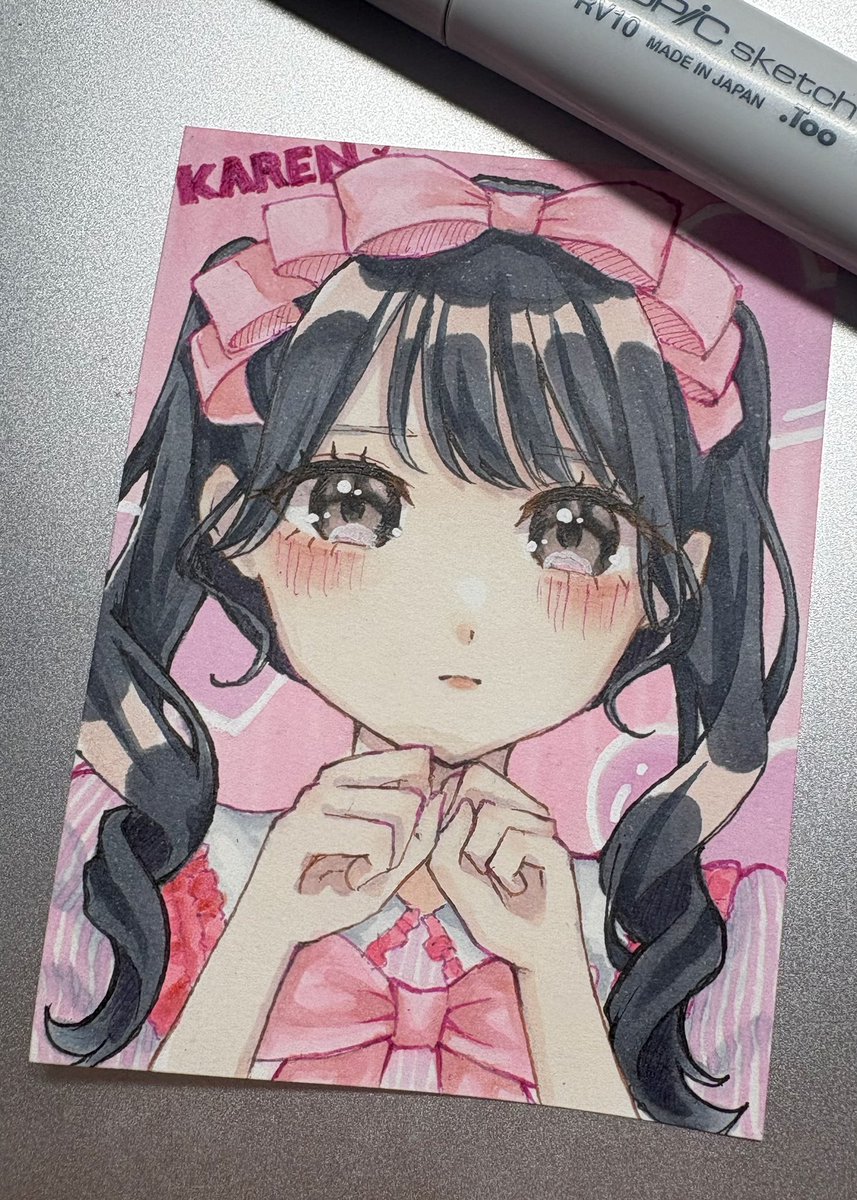 Electric__08's tweet photo. ツインテール揺らして真ん中走るよ💖
#松本かれん  #FRUITSZIPPER  #イラスト https://t.co/dlsc8pTcXC