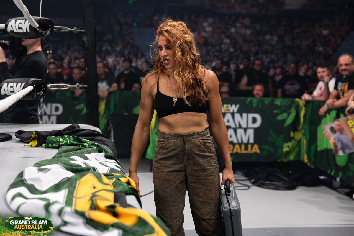 MarinaShafir's tweet image. I love how fed up you all are, but don’t worry, we’re just getting started. #AewGrandSlam #DeathRiders #TheProblem