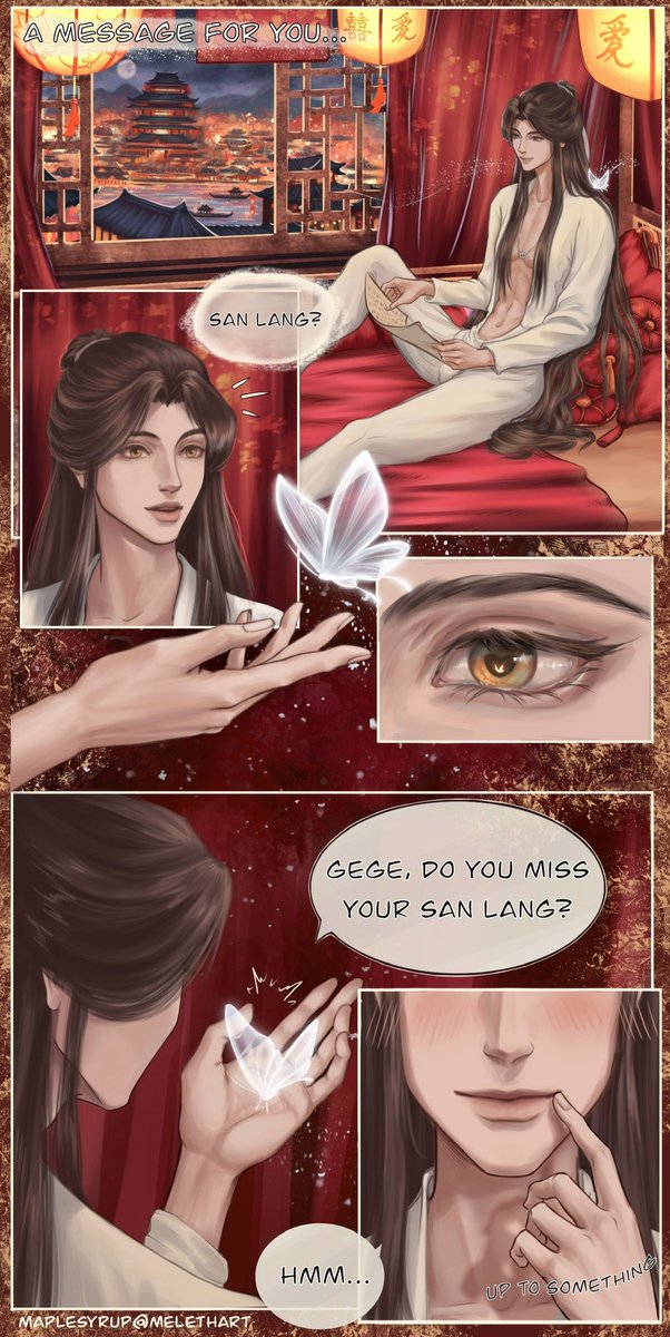 Krushinaart's tweet photo. #hualian #tgcf #花怜 #天官赐福 

+ part 2!!!
“A message for you…” https://t.co/LroMa2rgIn