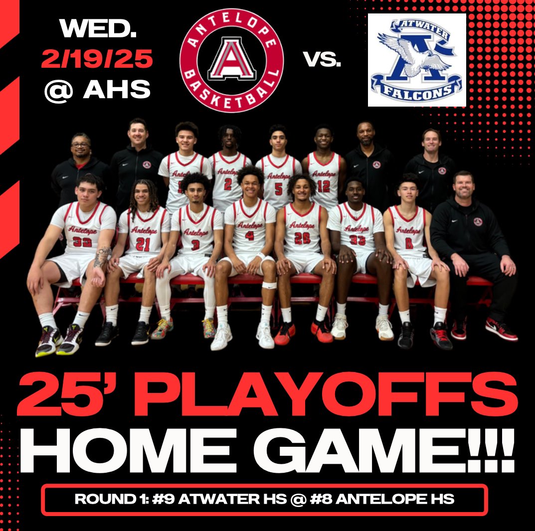 🅰️ntelope Titans Basketball (@antelope_bball) on Twitter photo Wednesday at The 🅰️!!! Titans host <a href="/ATWBoysHoops/">Atwater Boys Basketball</a> in what should be a highly competitive game between two teams known for their tenacity! Let’s go <a href="/AntelopeTitans/">AntelopeTitans</a> 🏀! <a href="/AnHsATHLETICS/">AntelopeHSathletics</a> <a href="/SacMaxPreps/">Sac-Joaquin MaxPreps</a> <a href="/cifsjs/">CIF Sac-Joaquin Section</a> <a href="/SacBee_JoeD/">Joe Davidson</a> <a href="/westcoastpreps_/">West Coast Preps</a> <a href="/PremierPrepsNMP/">Nick Pecoraro</a> <a href="/J_Georgeson26/">Jordan Georgeson</a> <a href="/heykevinjohn/">Kevin John</a> Wednesday at The 🅰️!!! Titans host <a href="/ATWBoysHoops/">Atwater Boys Basketball</a> in what should be a highly competitive game between two teams known for their tenacity! Let’s go <a href="/AntelopeTitans/">AntelopeTitans</a> 🏀! <a href="/AnHsATHLETICS/">AntelopeHSathletics</a> <a href="/SacMaxPreps/">Sac-Joaquin MaxPreps</a> <a href="/cifsjs/">CIF Sac-Joaquin Section</a> <a href="/SacBee_JoeD/">Joe Davidson</a> <a href="/westcoastpreps_/">West Coast Preps</a> <a href="/PremierPrepsNMP/">Nick Pecoraro</a> <a href="/J_Georgeson26/">Jordan Georgeson</a> <a href="/heykevinjohn/">Kevin John</a>