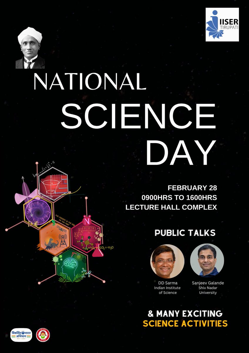 IISER Tirupati (@iisertirupati) on Twitter photo IISER Tirupati invites schools and colleges for the National Science Day. Short movies, talks on research by leaders & short talks on various themes — created for the general public, apart from exhibition of various fun science activities. Register here forms.gle/RxeS9j1HhCCxsU… IISER Tirupati invites schools and colleges for the National Science Day. Short movies, talks on research by leaders & short talks on various themes — created for the general public, apart from exhibition of various fun science activities. Register here forms.gle/RxeS9j1HhCCxsU…