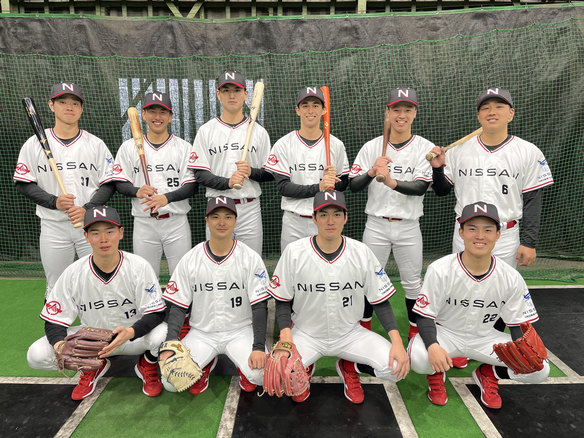 ☆激レア 当時物 NISSAN 日産自動車九州硬式野球 選手実使用