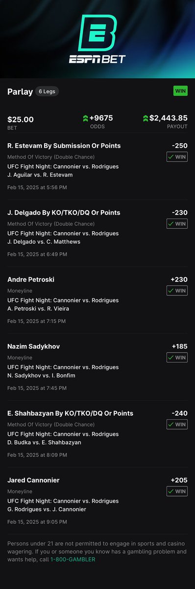 CLAIMED THE UFC CROWN!!! #UFC #ESPNBet #betting #gambling