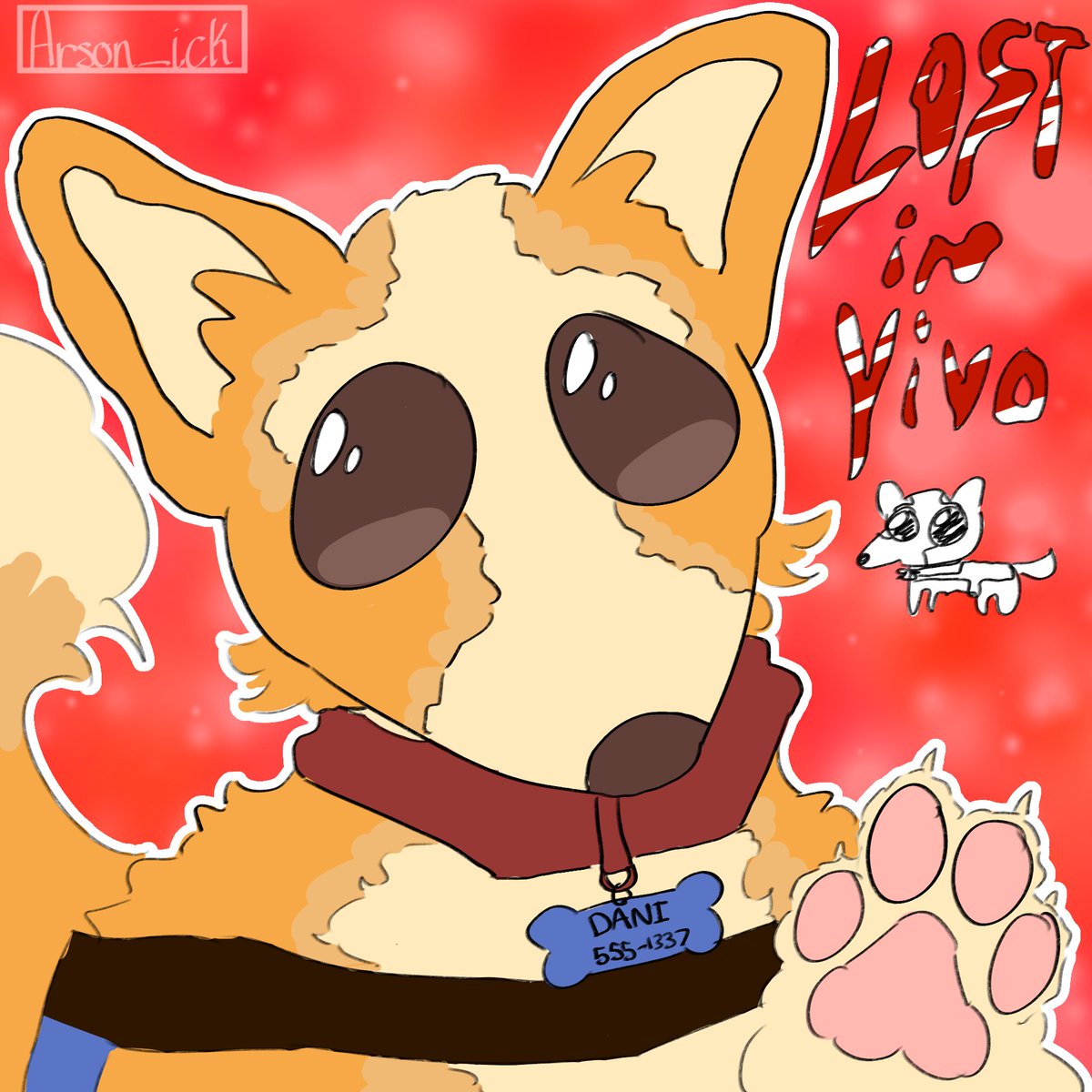 arson_ick's tweet image. I tuned into @Spaceman_Scott's Stream today and for the first time ever donated to a content creator that I enjoy! I asked him who to draw and he said to draw Dani from #LostInVivo!!! Also learned I'm not the best of drawing dogs lmao.  Game Dev: @Stylish_Kira I LOVE UR GAME!!