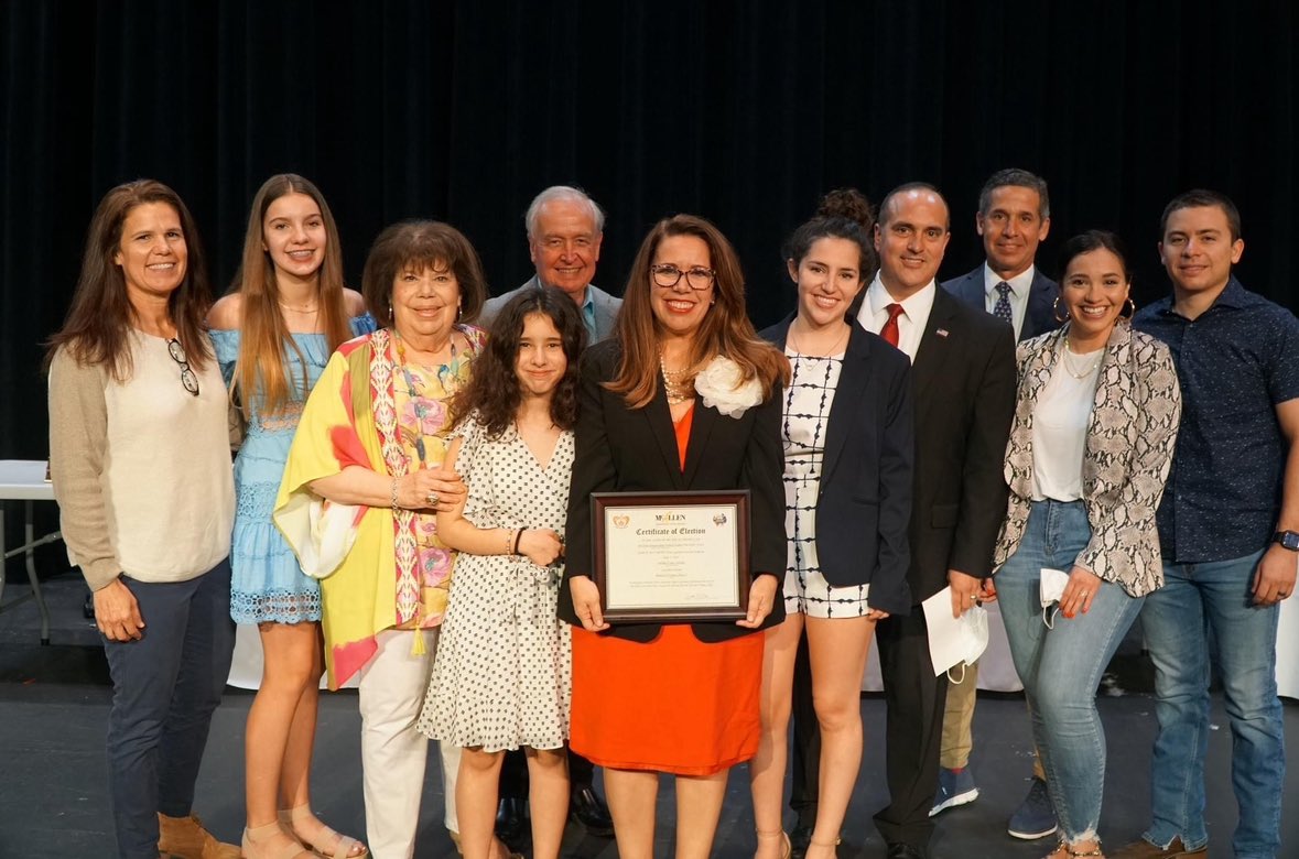 ErnieAliseda's tweet photo. Proud of my wife, Debbie Aliseda, for 12 years of dedicated service on the McAllen ISD board. Her passion for education has made a lasting impact. As our youngest graduates, she is stepping away to focus on family. McAllen ISD was lucky to have her! #ThankYouDebbie https://t.co/HMW64UvJqx