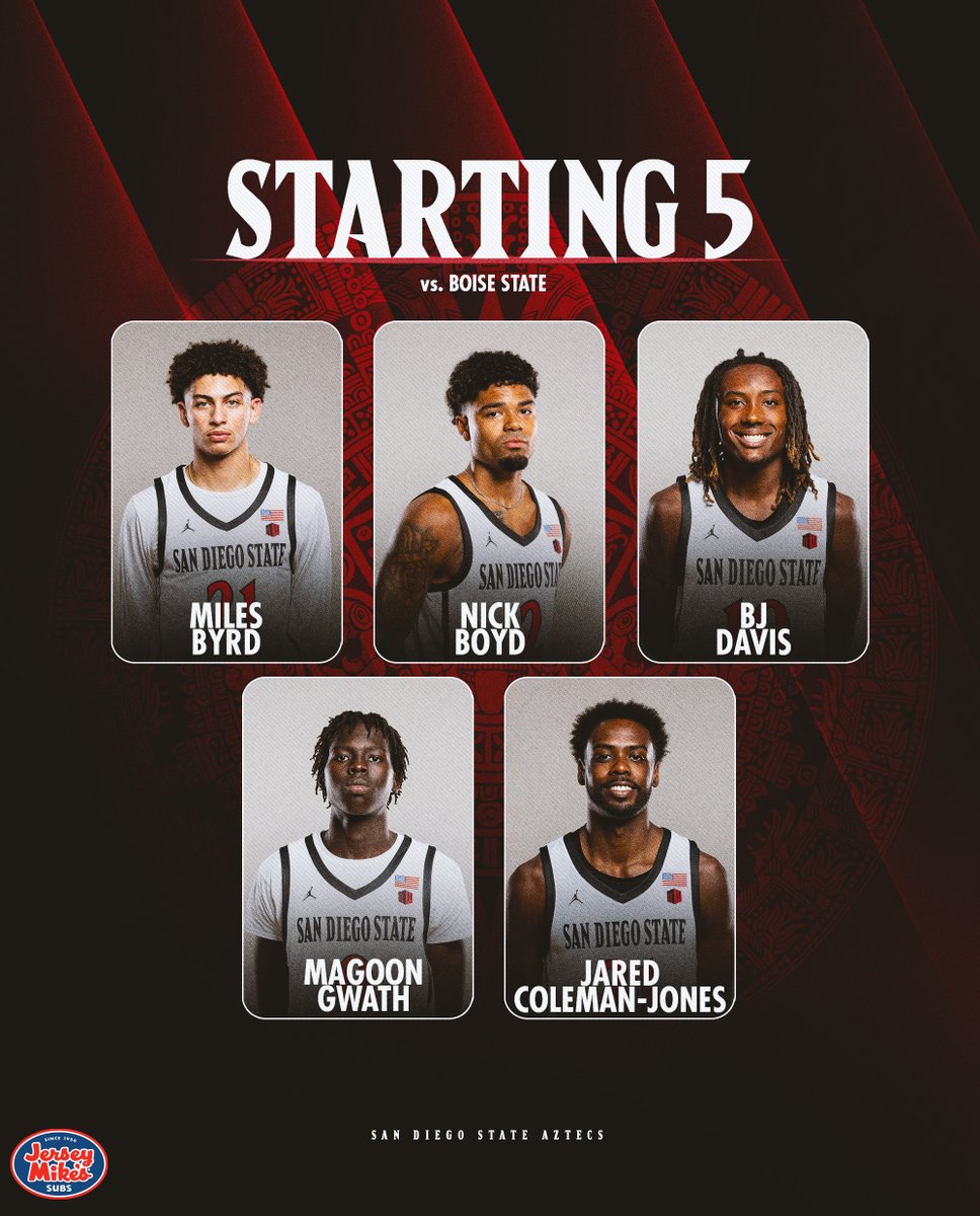 Aztec_MBB's tweet photo. Away we go!
📺: @CBSSportsNet
📻: @Sports760
📊: https://t.co/5DXmfzhL99
#GoAztecs https://t.co/WmbZ2DjiA2
