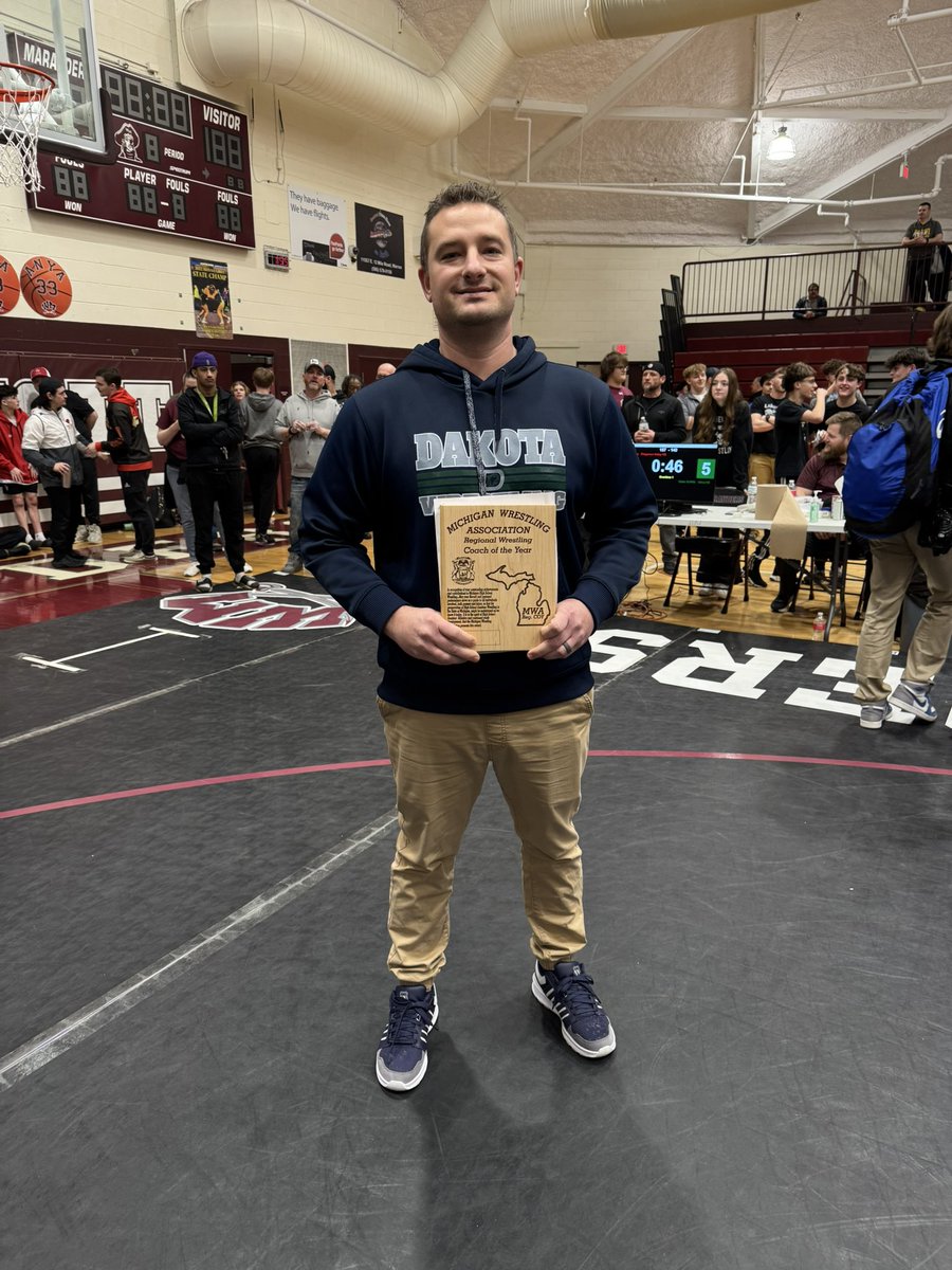 Congratulations Coach Skowneski on being named MHSAA Regional Coach of the Year!
