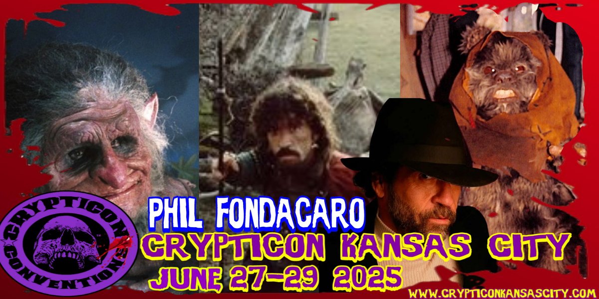 Welcome Phil Fondacaro back to Crypticon KC!!!!
