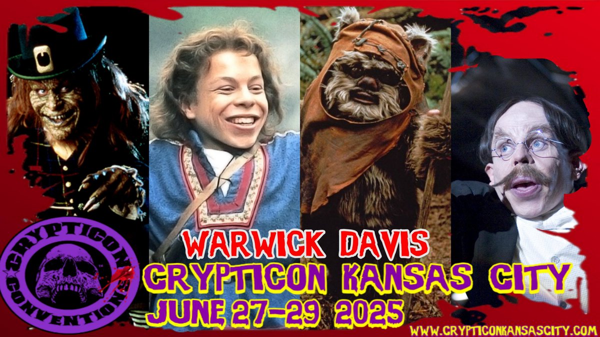 Welcome Warwick Davis to Crypticon KC!!!!!