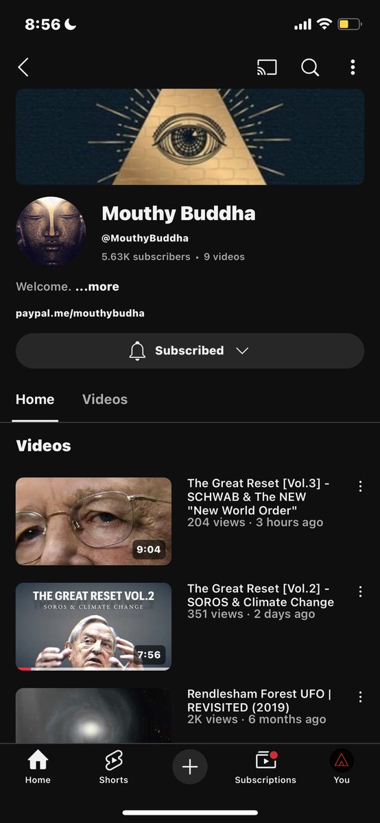 TheMouthyBuddha's tweet photo. This is not my YT channel 

Please do not subscribe to it https://t.co/2YryGIAlo6