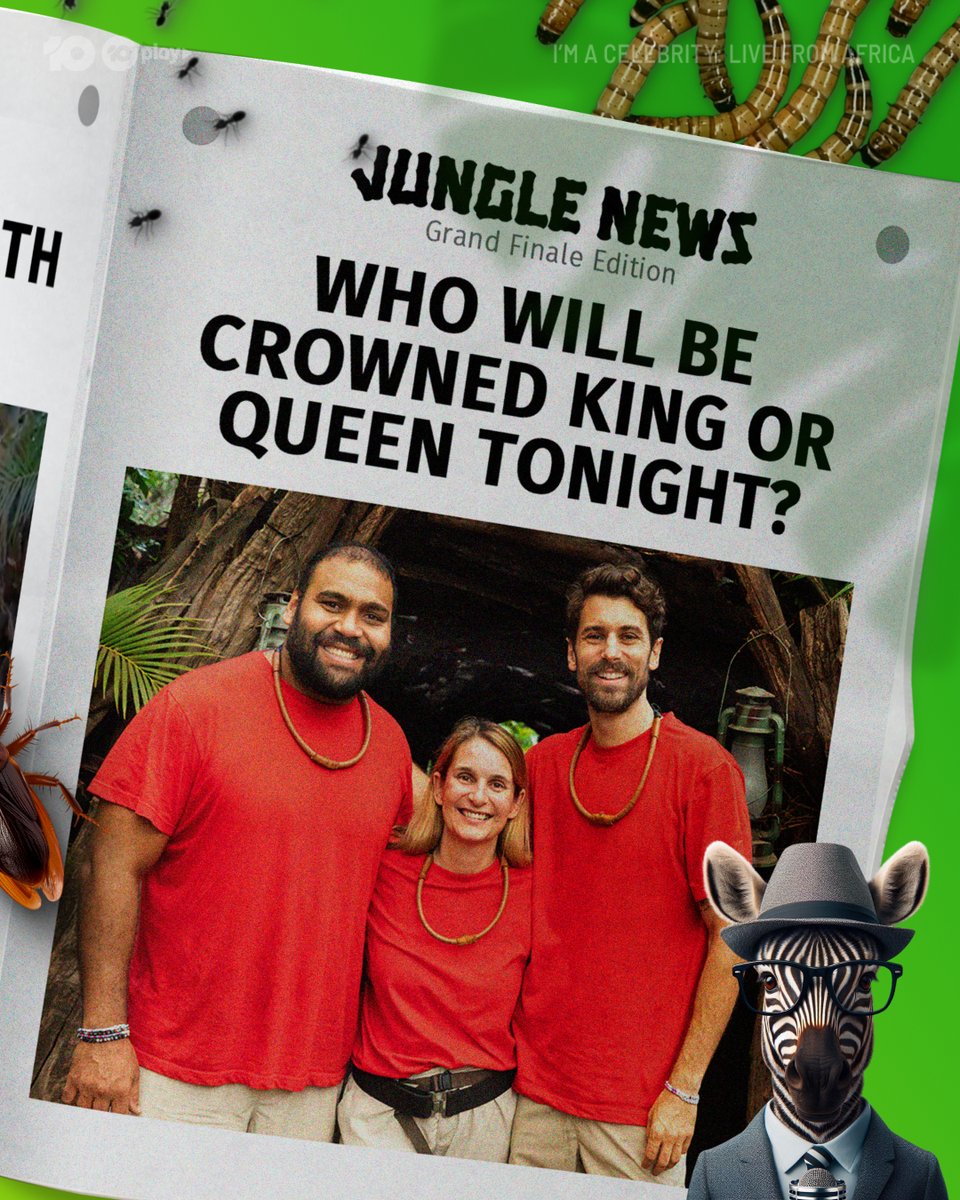 #ImACelebrityAU (@imacelebrityau) on Twitter photo HOT OFF THE PRESS: It's your Grand Finale edition of Jungle Newsβ¦ ποΈ
#ImACelebrityAU Grand Finale | 7.00 Tonight on <a href="/Channel10AU/">Channel 10</a> and 10 Play HOT OFF THE PRESS: It's your Grand Finale edition of Jungle Newsβ¦ ποΈ
#ImACelebrityAU Grand Finale | 7.00 Tonight on <a href="/Channel10AU/">Channel 10</a> and 10 Play