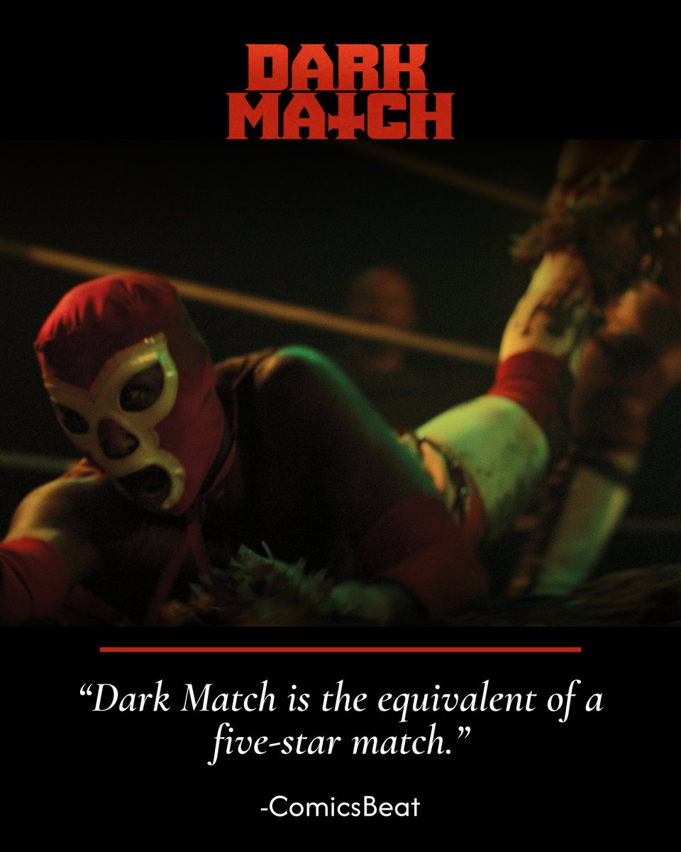 “Director <a href="/lolofilm/">Lowell Dean</a> goes through wrestling with a fine-tooth comb to craft a story that treats it with the respect it deserves. He lands on a rare fusion of genres that immerses viewers in a culture of violent entertainment without holding their hands.” <a href="/comicsbeat/">The Beat</a> 

#DarkMatch