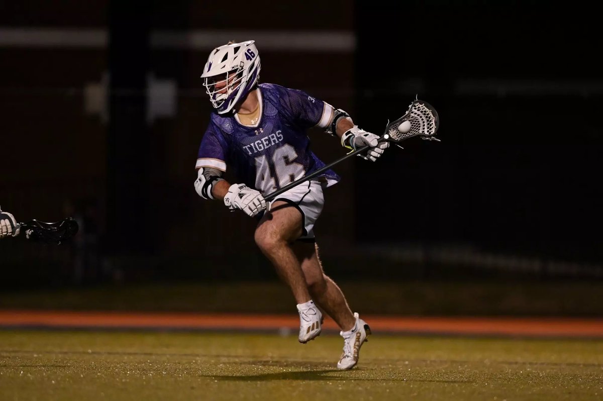 Towson_Lacrosse's tweet photo. Will Kennedy (‘23) picked up where he left off and led Sewanee with a 4g, 1a performance in a 12-11 victory Saturday afternoon. Tigers are 2-0.
#TowsonPride https://t.co/f3mDPbdChk