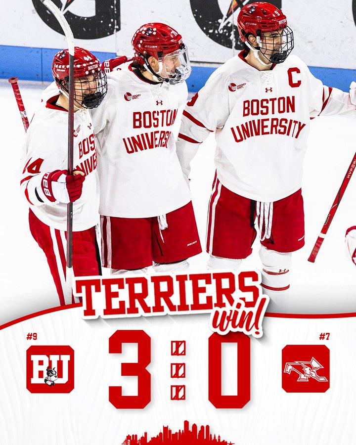 Terriers blank Friars to split series; Women tie New Hampshire