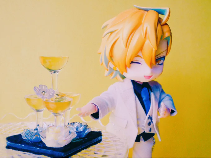 こちらもめちゃくちゃ可愛かったですありがとうございましたチャイナ/ReCover様()シャンパンタワー/きなこ様() 
