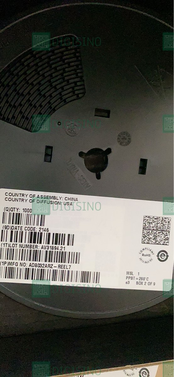 DIGISINO_ELEC's tweet photo. DIGISINO supplies 100% genuine Analog Devices AD8032ARZ-REEL7 high-speed operational amplifiers, guaranteeing exceptional performance and reliability for precision-driven applications.

#ElectronicComponents #AnalogDevices #AD8032ARZREEL7 #OperationalAmplifier #TrustedSupplier https://t.co/Zm10PkNCtx