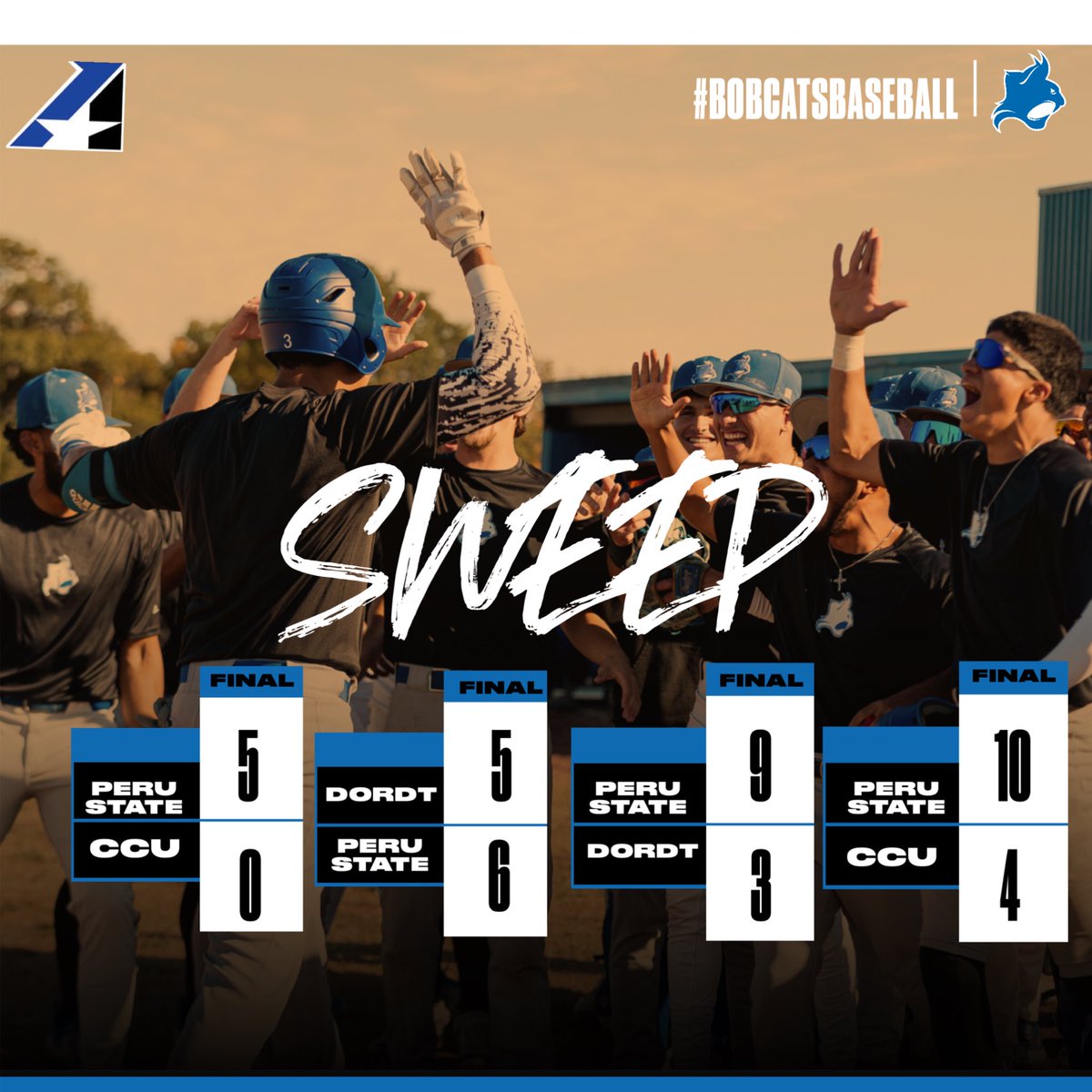 Big weekend for the Cats as they complete the sweep on the road picking up 4 wins in Arkansas!  #bobcatsbaseball
