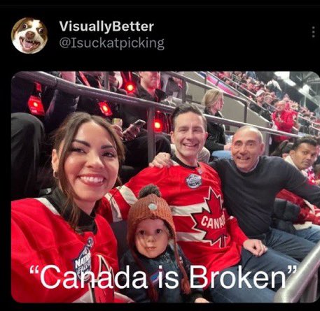 JasonOnTheDrums's tweet photo. #Cndpoli #Canpoli

 @PierrePoilievre said Mark Carney’s winter boots were too expensive.

In the meanwhile he just dropped $4,500 on 3-tickets to watch a hockey game.

Mark Carney?  He’s watching the :/‘e game at a Canadian bar and supporting Canadians

Pierre:  a total hypocrite https://t.co/1L2q0HuRka