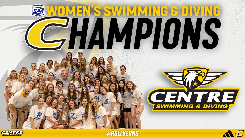 🌊 | CHAMPS IN CHAMPIONS HALL!

The women of <a href="/CentreSwimDive/">Centre Swim and Dive</a> have claimed the 2025 SAA Championship! It is the second SAA title in program history.

#RollKerns