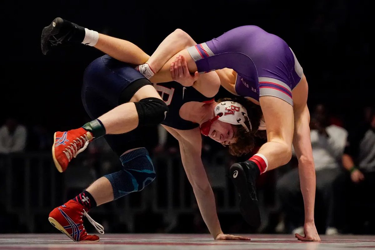 cash_waymire's tweet photo. 2025 State Champ ‼️ First state champ for BA since 2019 and one of the only lower weight champs in history. Next is National Prep Champ 🔜 @theBAWrestling @ESBN_BA https://t.co/p4bWp2FjjD